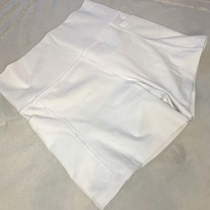 Athleta 8” Mesh Me Up Biker Short in White